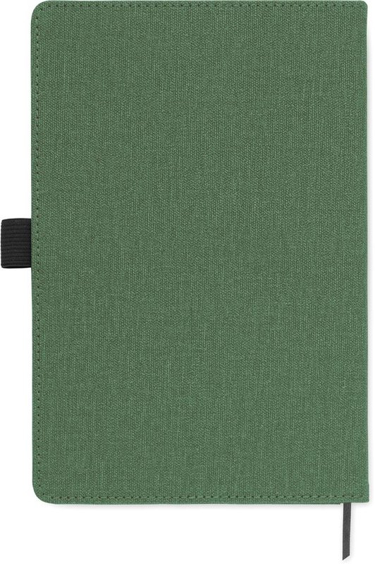 Carnet A5 en PU avec poche avant: Emplacement du logo – face arrière du produit