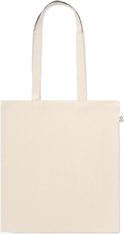 Sac de courses en coton recyclé: Impression par transfert numérique — Avant du produit