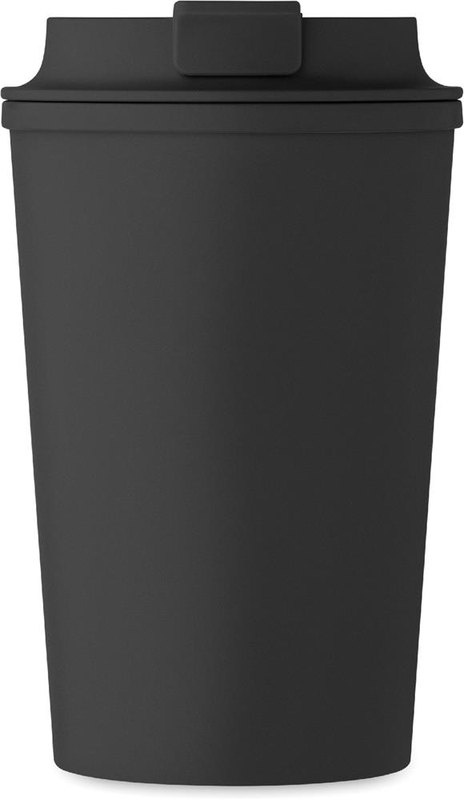 Gobelet à double paroi en PLA de 350 ml: Emplacement du logo – partie supérieure de la face avant du produit