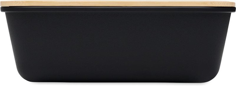 Coffret cadeau boîte-repas et bouteille: Emplacement du logo — Boîte-repas — Face