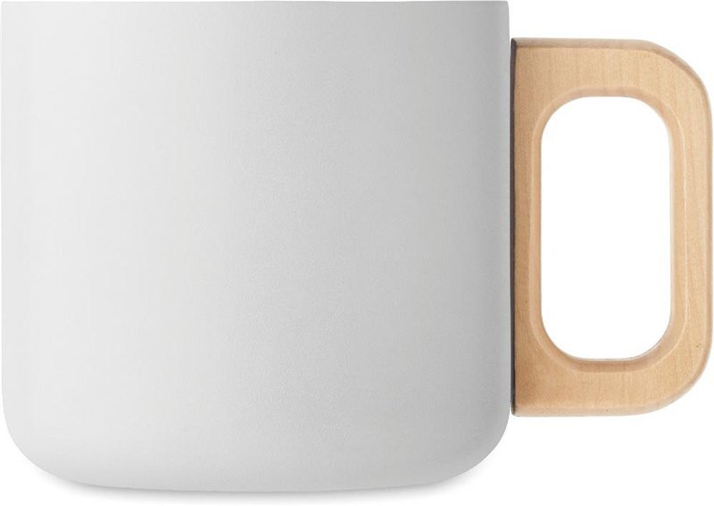 Mug à double paroi de 350 ml: Emplacement du logo — lecture pour droitier