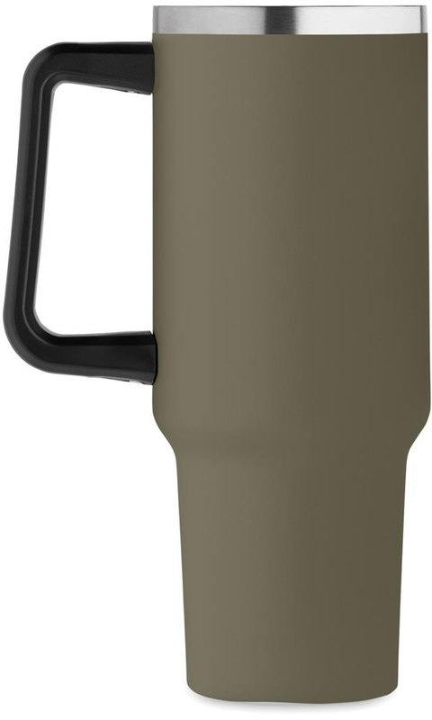 Gobelet à double paroi de 1200 ml: Emplacement du logo — lecture pour gaucher