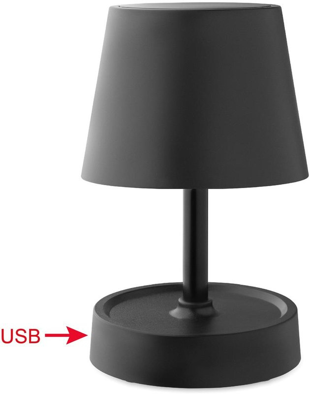 USB ladattava pöytävalaisin: Logon sijainti – jalusta: tuotteen puoli 2