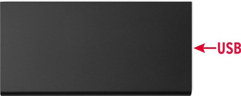 8000 mAh Powerbank: Digitaldruck – Oberseite des Produkts