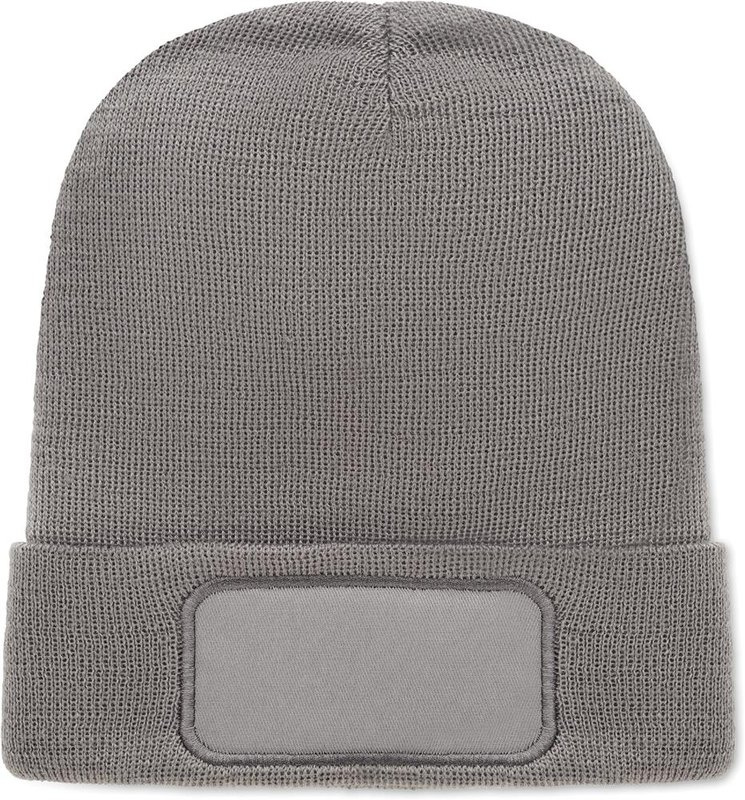 Bonnet unisexe en polyester RPET: Emplacement du logo – face avant du produit