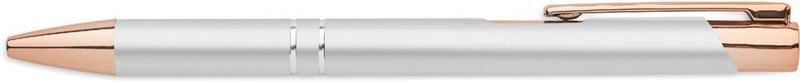 Stylo en aluminium recyclé: Emplacement du logo — corps du stylo, lecture pour droitier