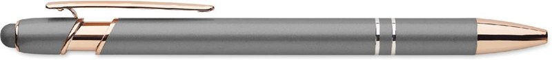 Druckkugelschreiber Aluminium: Logoposition – Clip: für Linkshänder