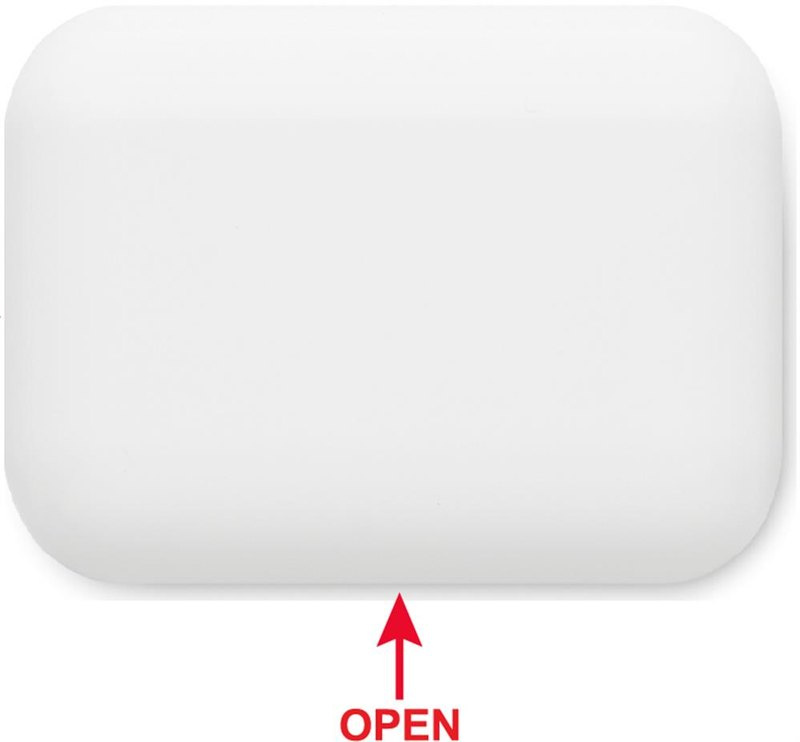 Écouteurs TWS avec base de charge: Emplacement du logo — Étui — Dessus