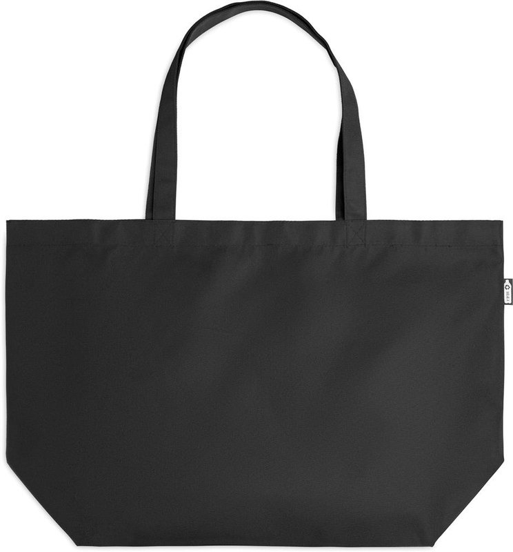 Grand sac de courses en RPET 600D: Emplacement du logo – face 1 du produit