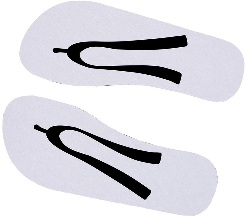 Klapki plażowe do sublimacji: Pad printing – right side of the product