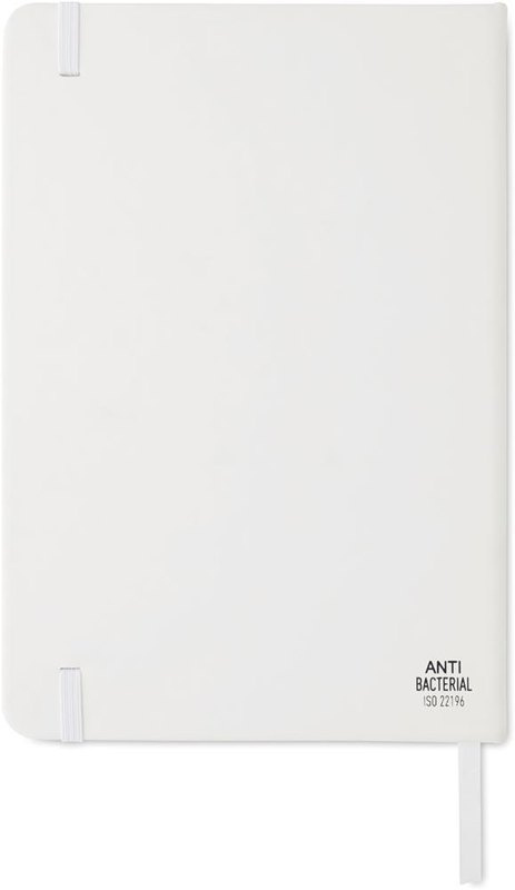 Carnet A5 antibactérien: Emplacement du logo – face arrière du produit