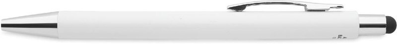 Stylo à bille antibactérien avec stylet: Emplacement du logo — corps du stylo, lecture pour droitier