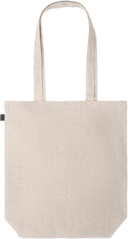 Sac de courses en chanvre, 200 g/m²: Emplacement du logo – face arrière du produit