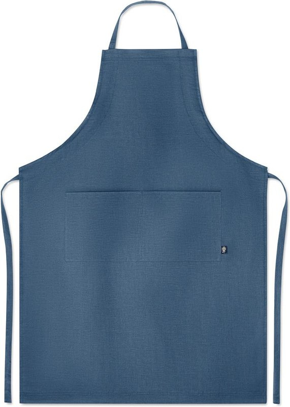 Tablier réglable en chanvre de 200 g/m²: Emplacement du logo — Avant du produit, sous la poche