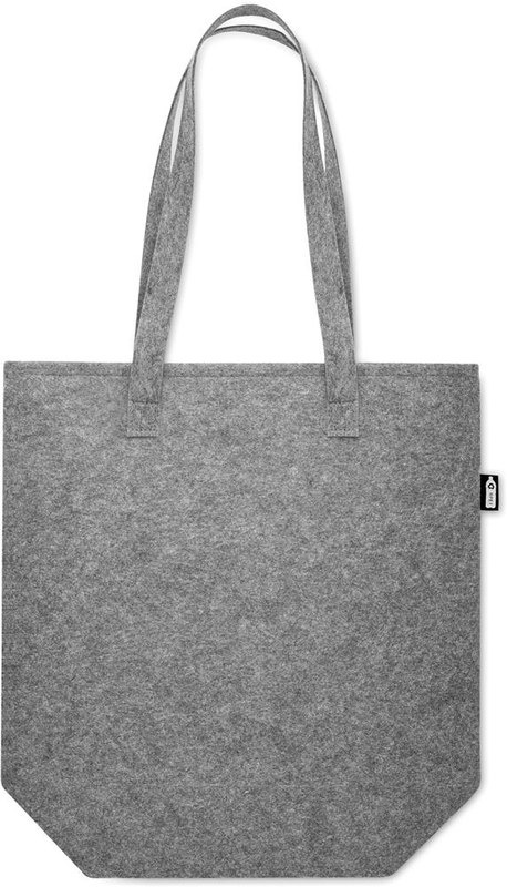 Sac de courses en feutre RPET: Impression par transfert — Avant du produit