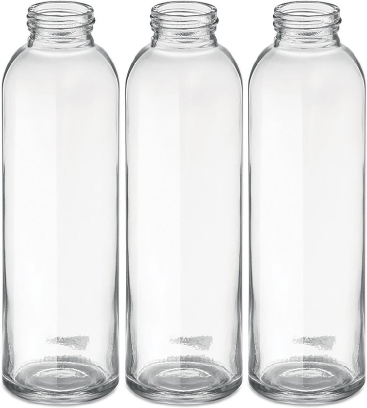 Gourde en verre de 500 ml avec housse: Sérigraphie circulaire – autour du produit