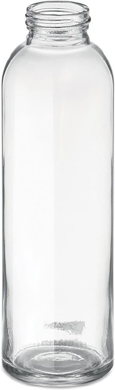 Gourde en verre de 500 ml avec housse: Emplacement du logo – face avant du produit