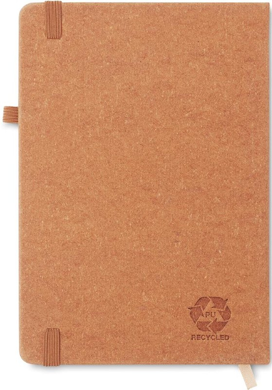 DIN A5 Notizbuch PU: Tampondruck – Rückseite des Produkts