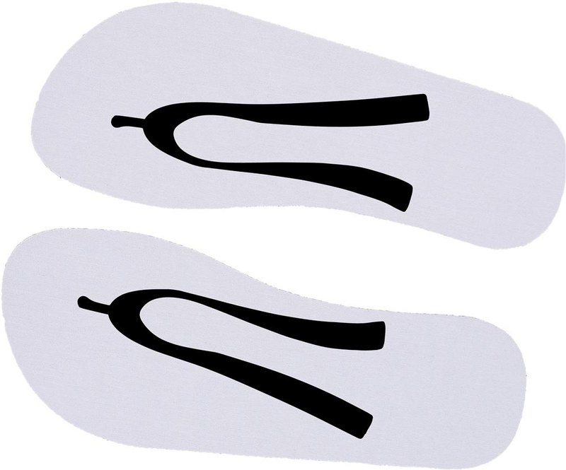 Tongs de plage pour sublimation: Tampographie — Côté droit du produit