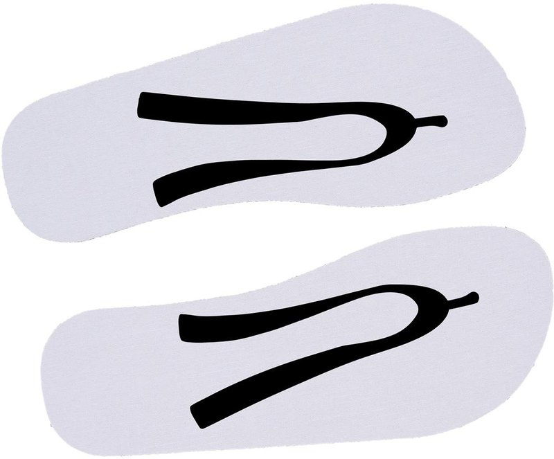 Tongs de plage pour sublimation: Tampographie — Côté gauche du produit