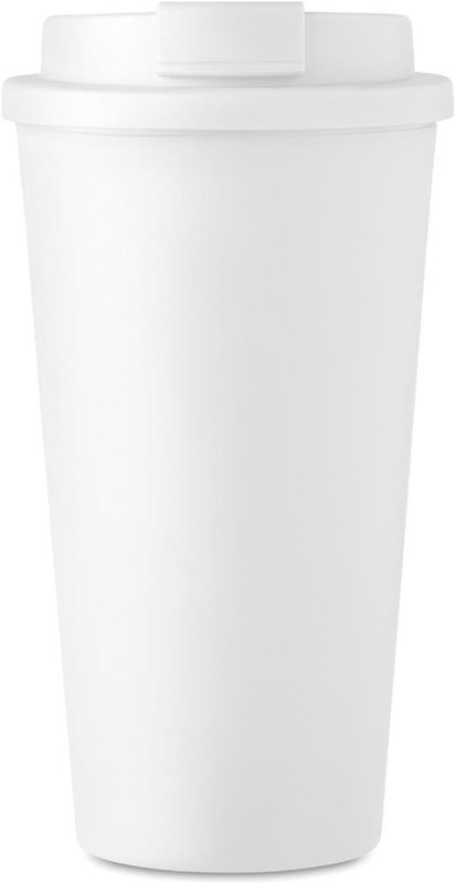 Gobelet à double paroi de 450 ml: Emplacement du logo – partie supérieure de la face avant du produit