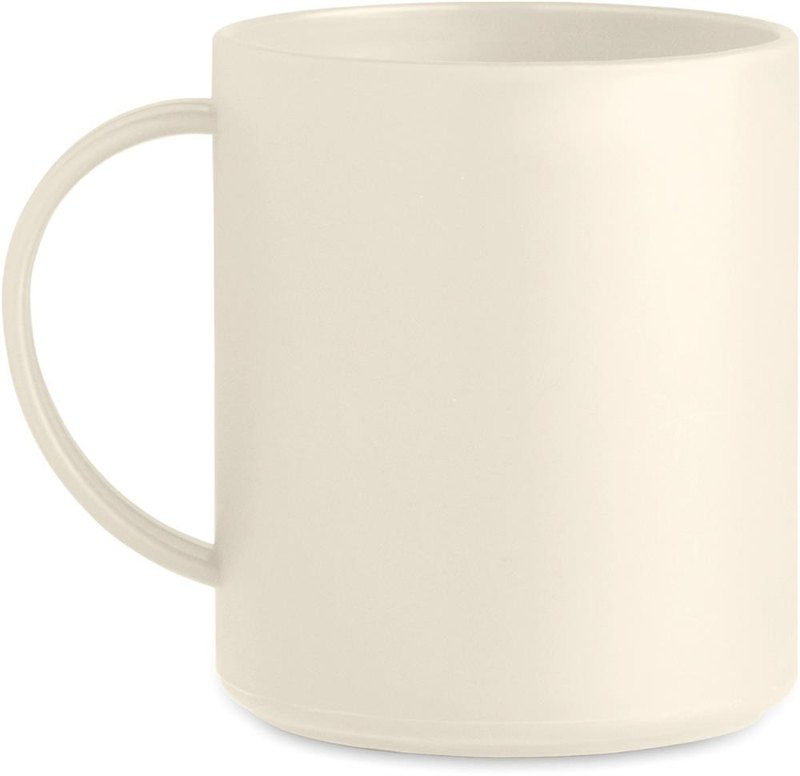 Mug réutilisable de 300 ml: Emplacement du logo — lecture pour gaucher