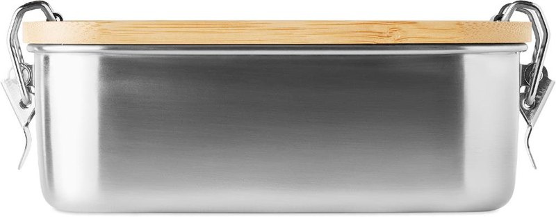 Boîte-repas en acier inoxydable de 750 ml: Emplacement du logo – face 1 du produit