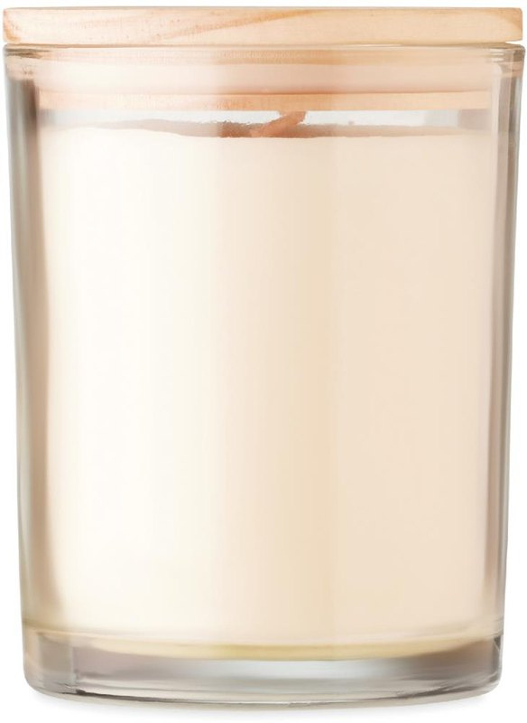 Bougie parfumée à la vanille: Emplacement du logo – face 2 du produit