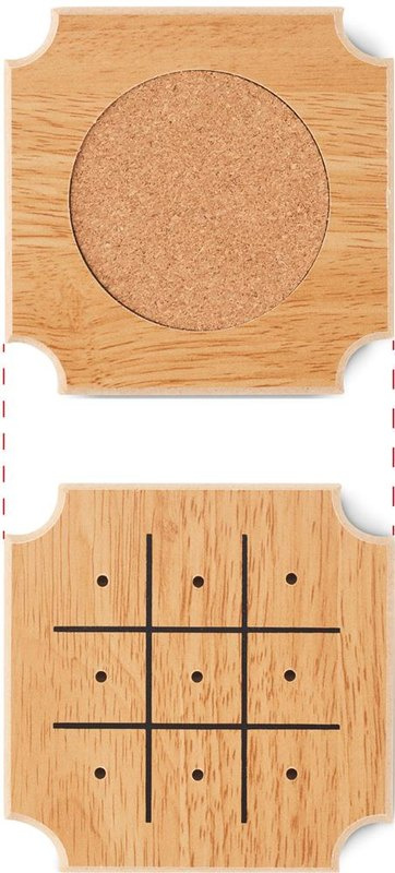 Lot de 4 dessous-de-verre avec jeux: Emplacement du logo — Sous-verre 3