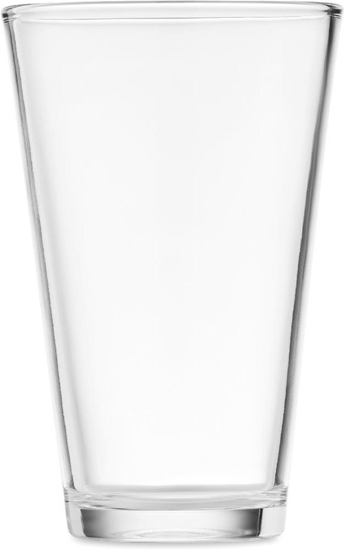 Verre conique 300 ml: Emplacement du logo – partie inférieure de l’arrière du produit