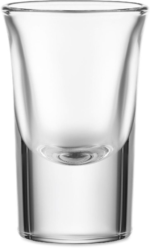 Verre à shot 28 ml: Emplacement du logo – face avant du produit