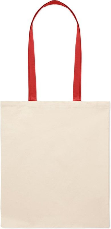 Sac de courses en coton, 140 g/m²: Emplacement du logo – face avant du produit