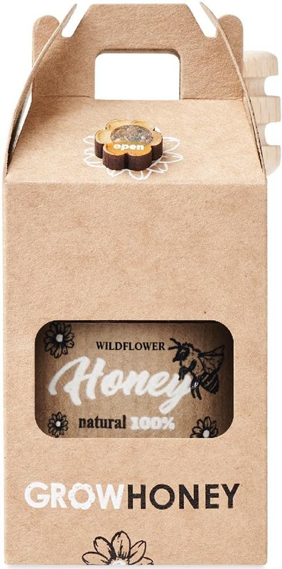 Wildblumenhonig-Set 50g: Logoposition – Box