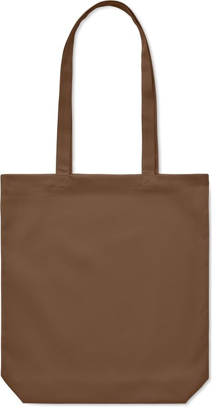 Płócienna torba na zakupy 270 g/m²: Położenie logo — przód produktu