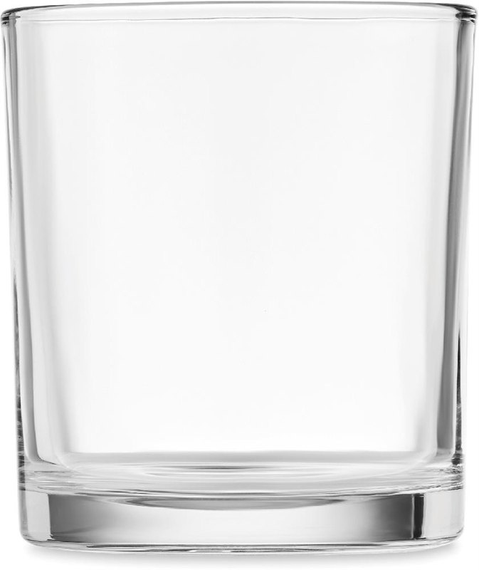 Verre bas réutilisable de 300 ml: Emplacement du logo – face arrière du produit