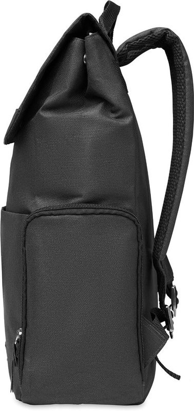 Sac à dos bicolore pour ordinateur 15 pouces en RPET 600D: Emplacement du logo – face pocket