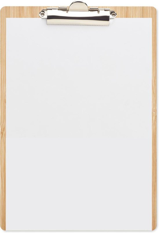 Porte-bloc A4 en bambou: Emplacement du logo — Insert: Avant