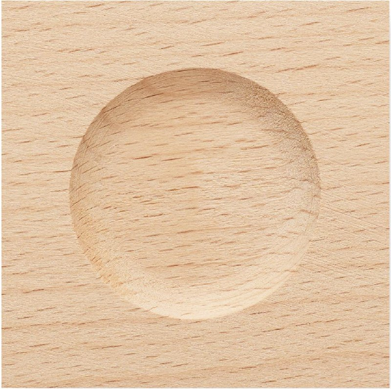 Sablier de 5 minutes: Emplacement du logo — Base: Dessus