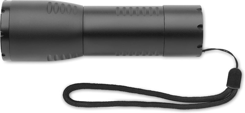 Petite lampe torche LED en aluminium: Emplacement du logo – face 1 du produit