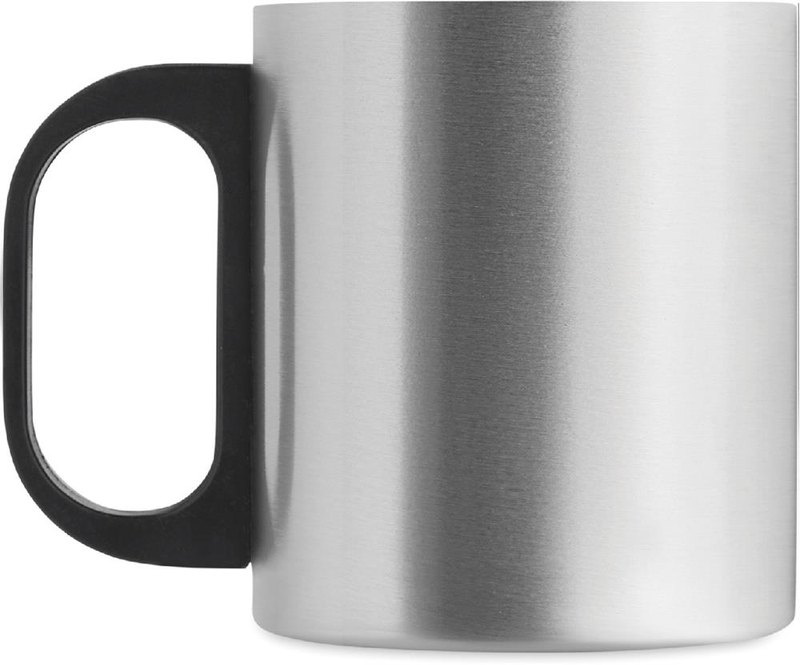 Mug à double paroi de 300 ml: Emplacement du logo — lecture pour gaucher