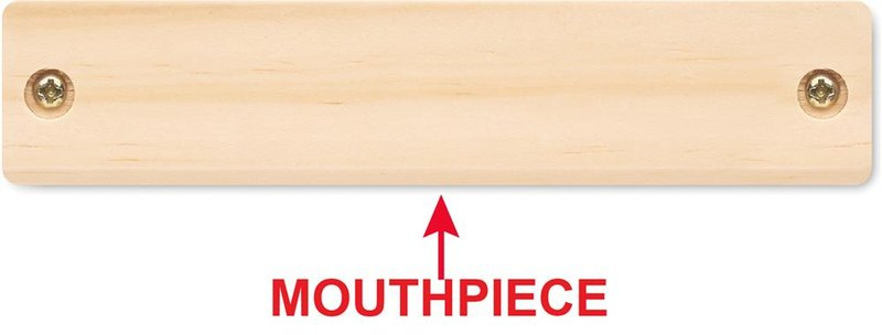Harmonica: Emplacement du logo – face 1 du produit