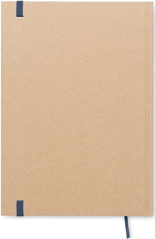 Carnet A5 à couverture en carton recyclé: Impression numérique — Arrière du produit