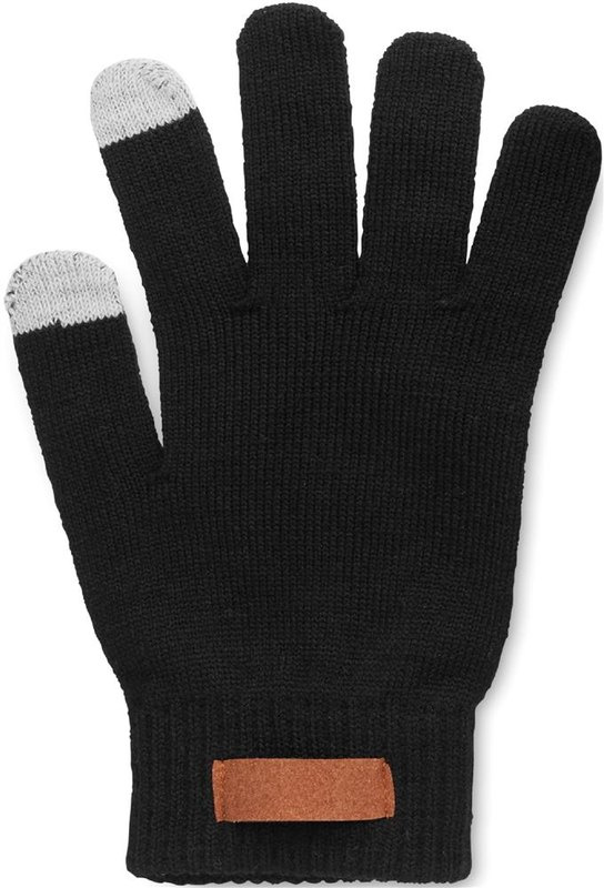 Set d’hiver de 3 pièces en RPET: Emplacement du logo — Gant — Droite