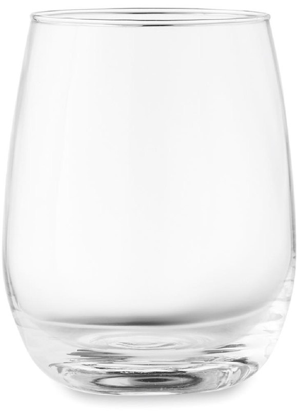Gobelet en verre recyclé 420 ml: Emplacement du logo – face avant du produit