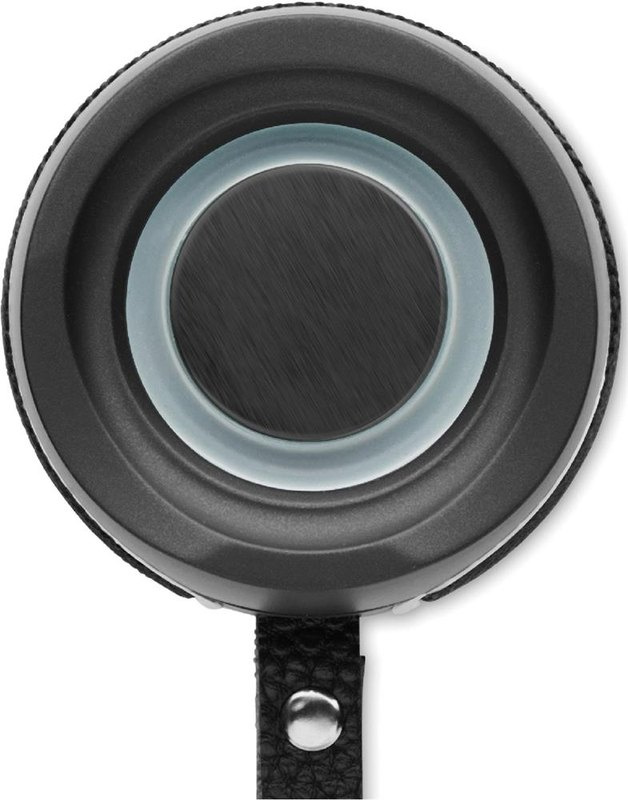 Enceinte sans fil LED 2 × 5 W, IPX4: Gravure laser — Face 1 du produit