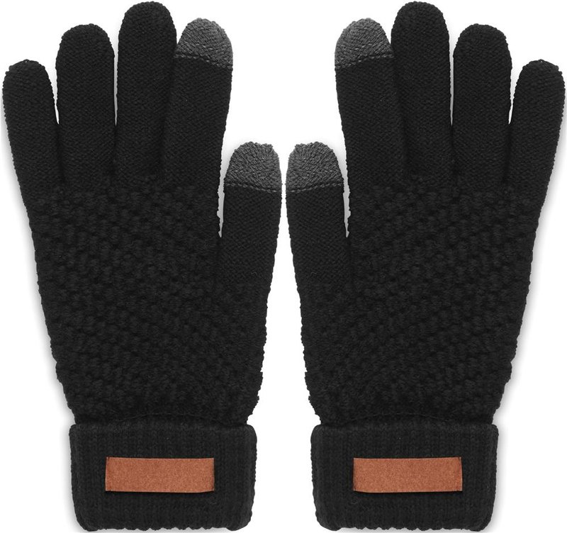 Gants tactiles en RPET: Emplacement du logo — Dessus du gant — Droite