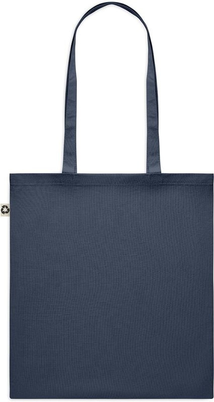 Sac de courses en coton recyclé: Impression par transfert numérique — Arrière du produit