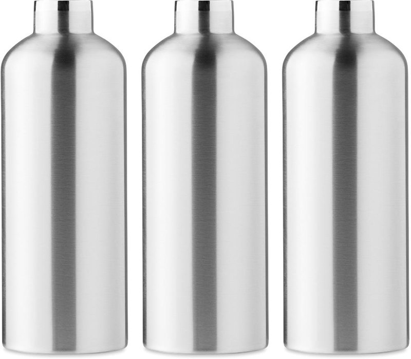Dvigubos sienelės 1,5 l kolba: Žiedinė šilkografija – aplink gaminį