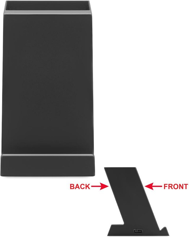 Chargeur sans fil en ABS 15 W: Emplacement du logo – face avant du produit