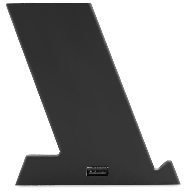 Chargeur sans fil en ABS 15 W: Emplacement du logo – côté gauche du produit